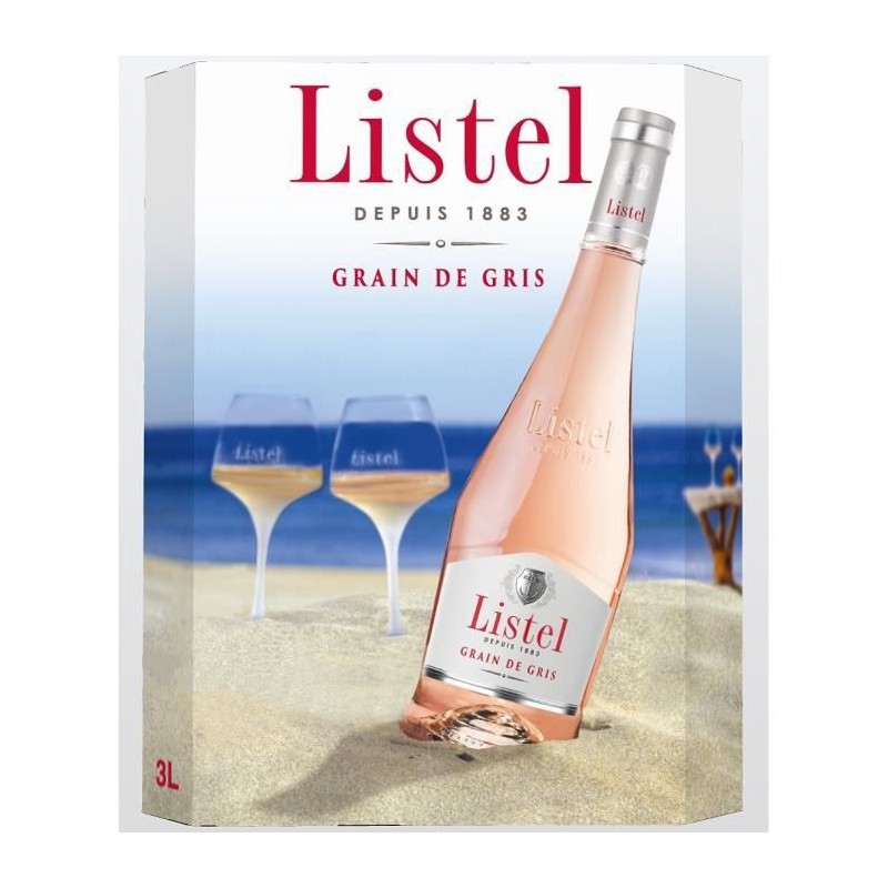 BIB Listel IGP Terres du Midi - Vin rosé