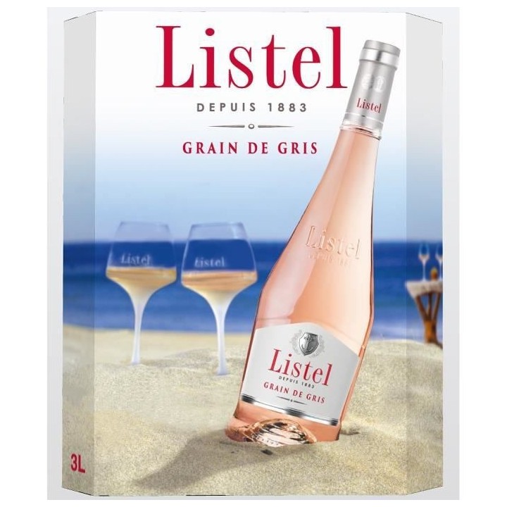 BIB Listel IGP Terres du Midi - Vin rosé