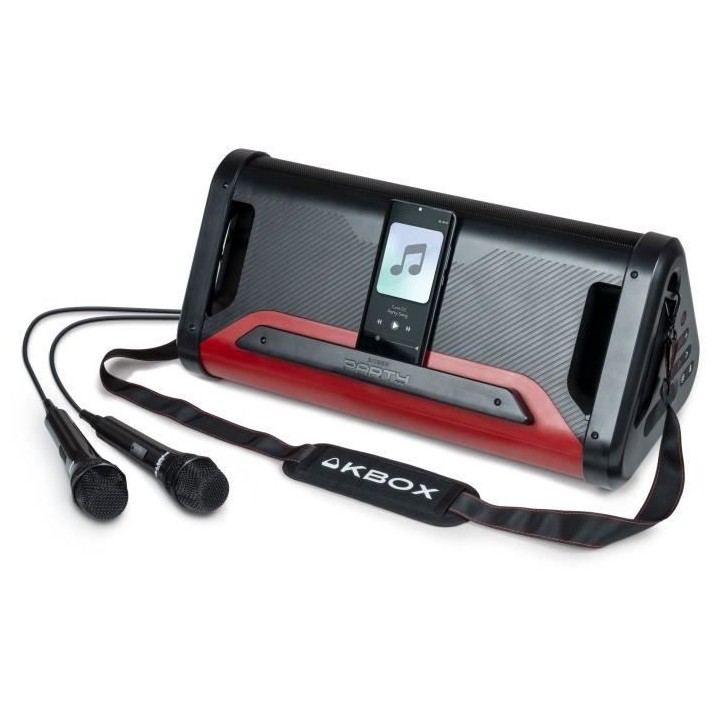 Enceinte bluetooth karaoke + 2 micro filaires - BIGBEN PARTY - KARAOKE