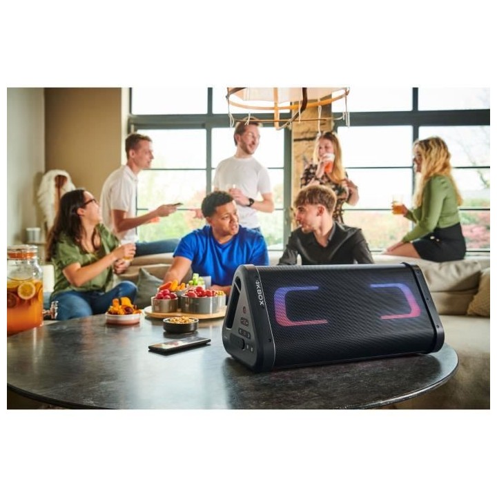 Enceinte bluetooth karaoke + 2 micro filaires - BIGBEN PARTY - KARAOKE