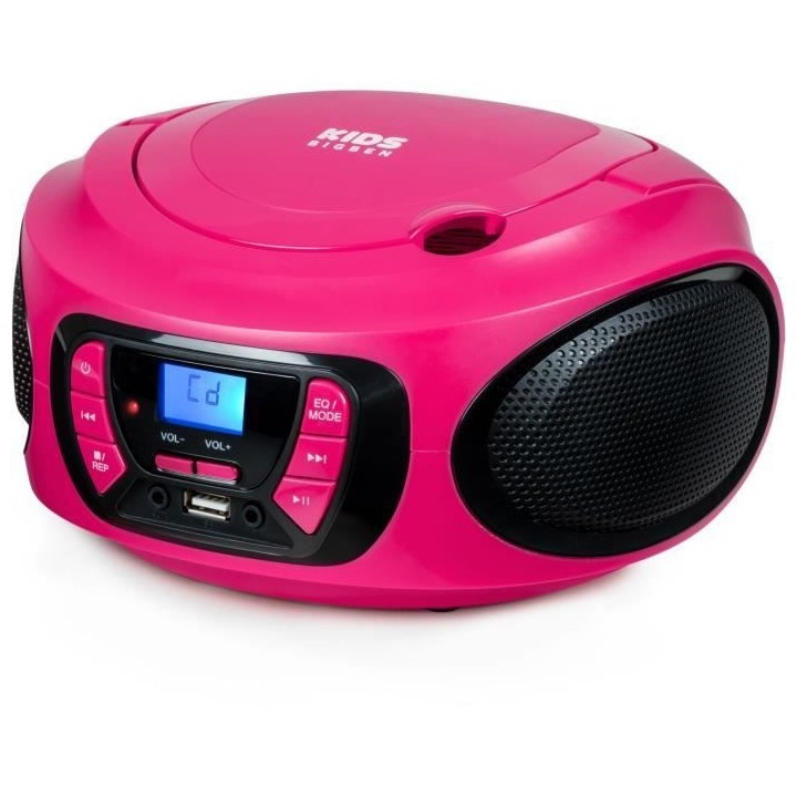 Lecteur radio cd portable BIGBEN INTERACTIVE usb bt rose