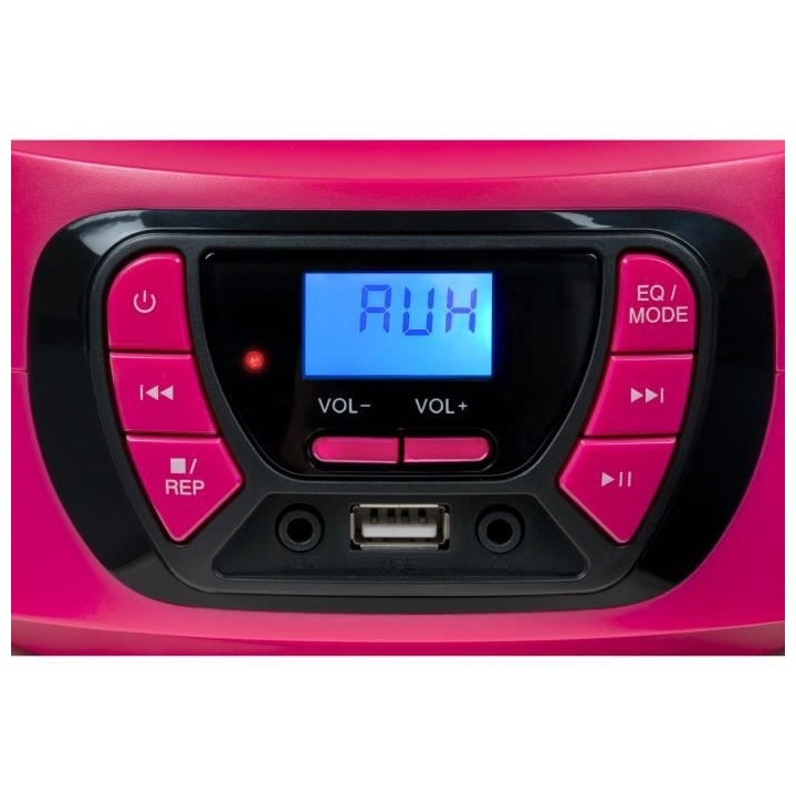 Lecteur radio cd portable BIGBEN INTERACTIVE usb bt rose