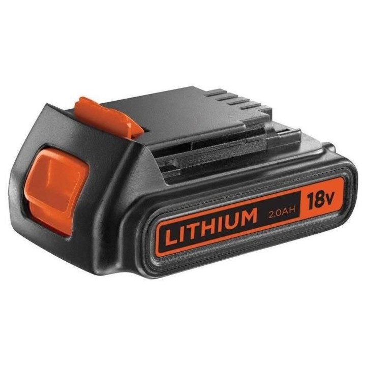 Batterie Lithium 18V BLACK+DECKER 2,0 Ah - BL2018-XJ