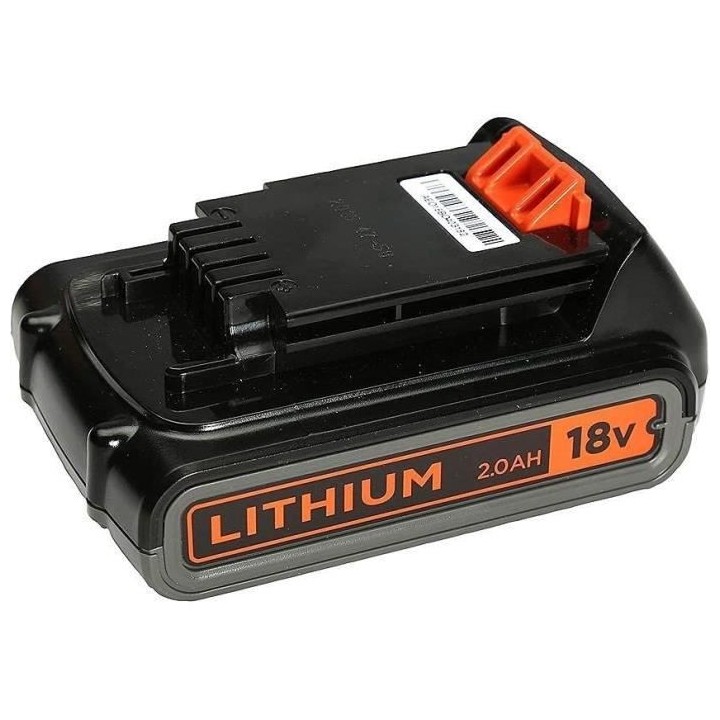 Batterie Lithium 18V BLACK+DECKER 2,0 Ah - BL2018-XJ