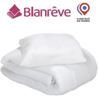 Pack linge de lit - Couette 140x200 cm et 1 oreiller 60x60 cm - BLANRE