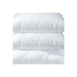 Pack linge de lit - Couette 240x220 cm et 2 oreillers 60x60 cm - BLANREVE - Tempérée - 100% Polyester - 2 personnes - Blanc