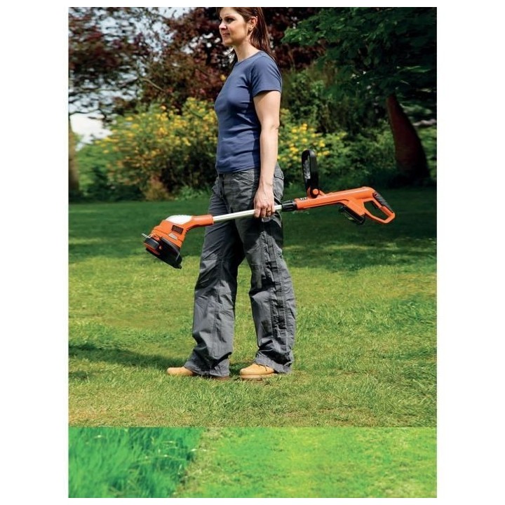 BLACK+DECKER Coupe-Bordure 23 cm 18 V 2 Ah - GLC1823L20-QW - Tete Pivo