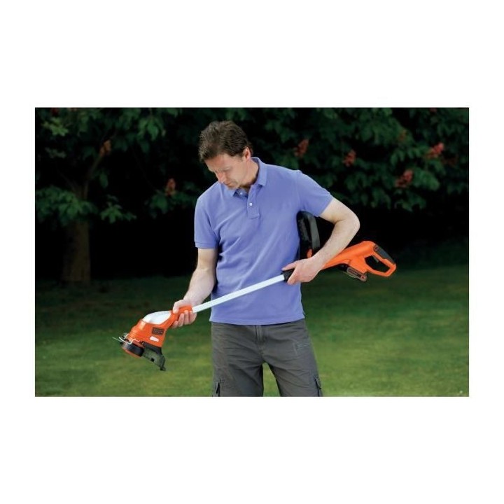 BLACK+DECKER Coupe-Bordure 23 cm 18 V 2 Ah - GLC1823L20-QW - Tete Pivo