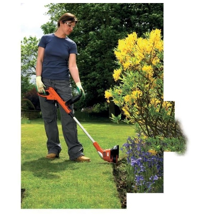 BLACK+DECKER Coupe-Bordure 23 cm 18 V 2 Ah - GLC1823L20-QW - Tete Pivo