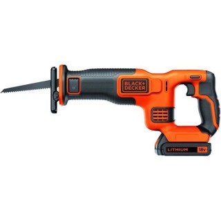 BLACK+DECKER Scie Sabre Sans Fil 18 V BDCR18-QW Livrée avec 1 Batteri
