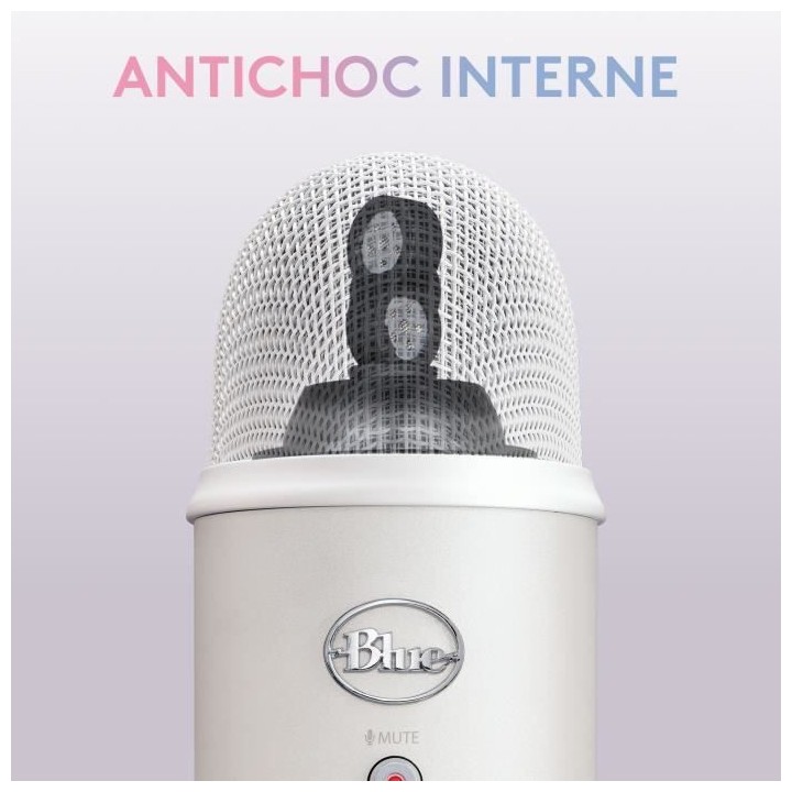 Microphone USB - Blue Yeti Premium - Pour Enregistrement, Streaming, G