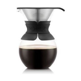 POUR OVER - Cafetiere BODUM , filtre permanent maille inox, 1.0 l, 8 t