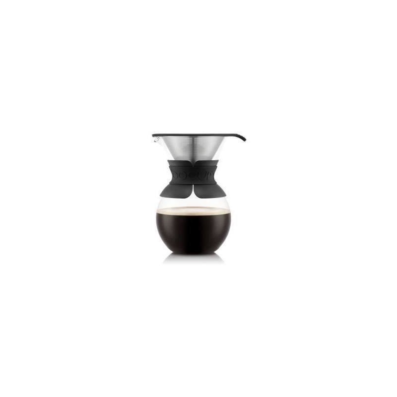 POUR OVER - Cafetiere BODUM , filtre permanent maille inox, 1.0 l, 8 tasses