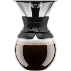 POUR OVER - Cafetiere BODUM , filtre permanent maille inox, 1.0 l, 8 tasses