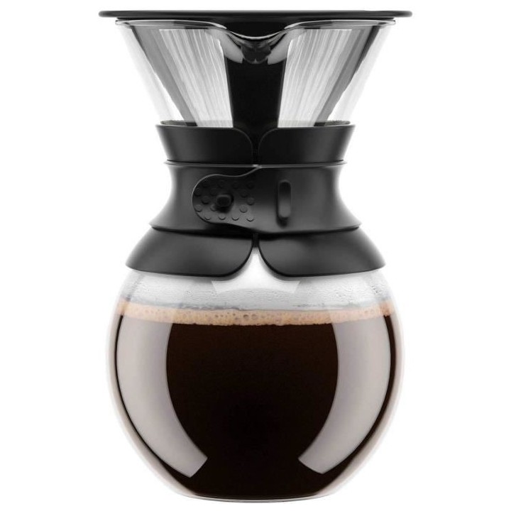 POUR OVER - Cafetiere BODUM , filtre permanent maille inox, 1.0 l, 8 t