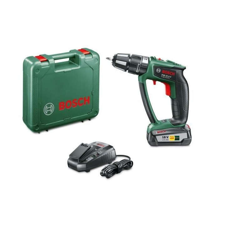 Perceuse percussion Bosch - PSB ERGONOMIC 18 Li sans charbon (livrée