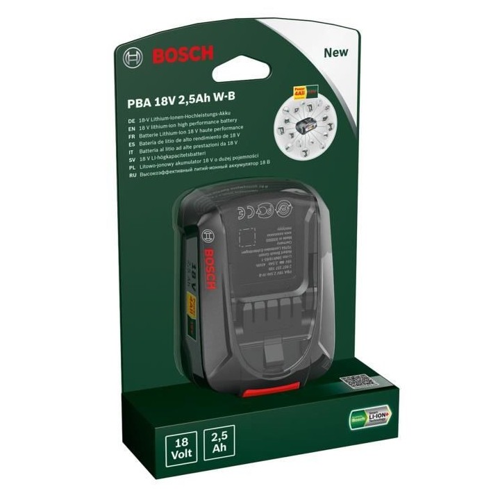 Batterie lithium-ion Bosch - 18 V 2,5 Ah