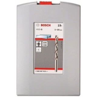 Set de forets ProBox HSS-G, 1-10mm, 135°, 19 - BOSCH