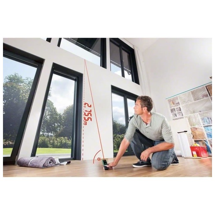 Télémetre laser numérique Bosch - PLR 50 C (Livré avec 3 batteries