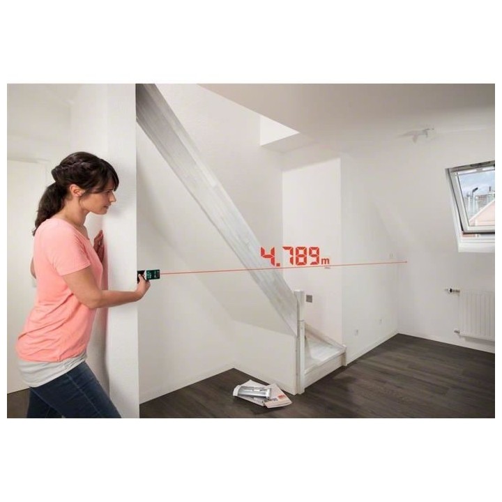 Télémetre laser numérique Bosch - PLR 50 C (Livré avec 3 batteries