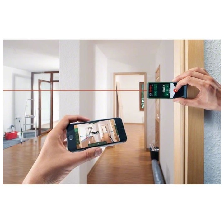 Télémetre laser numérique Bosch - PLR 50 C (Livré avec 3 batteries