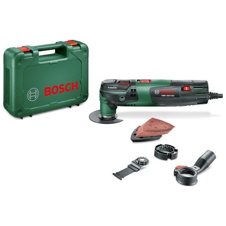 Outil multifonctions Bosch - PMF 250 CES (250W, livré avec accessoire