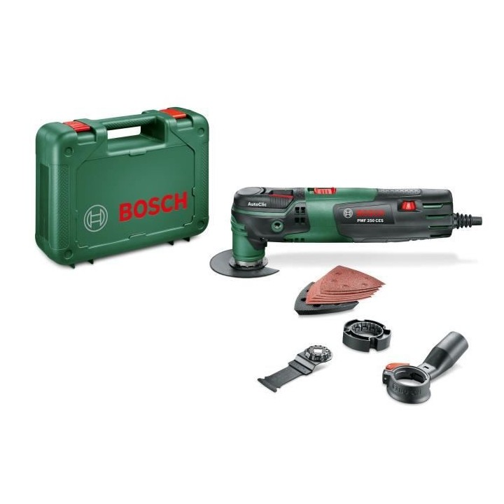 Outil multifonctions Bosch - PMF 250 CES (250W, livré avec accessoire