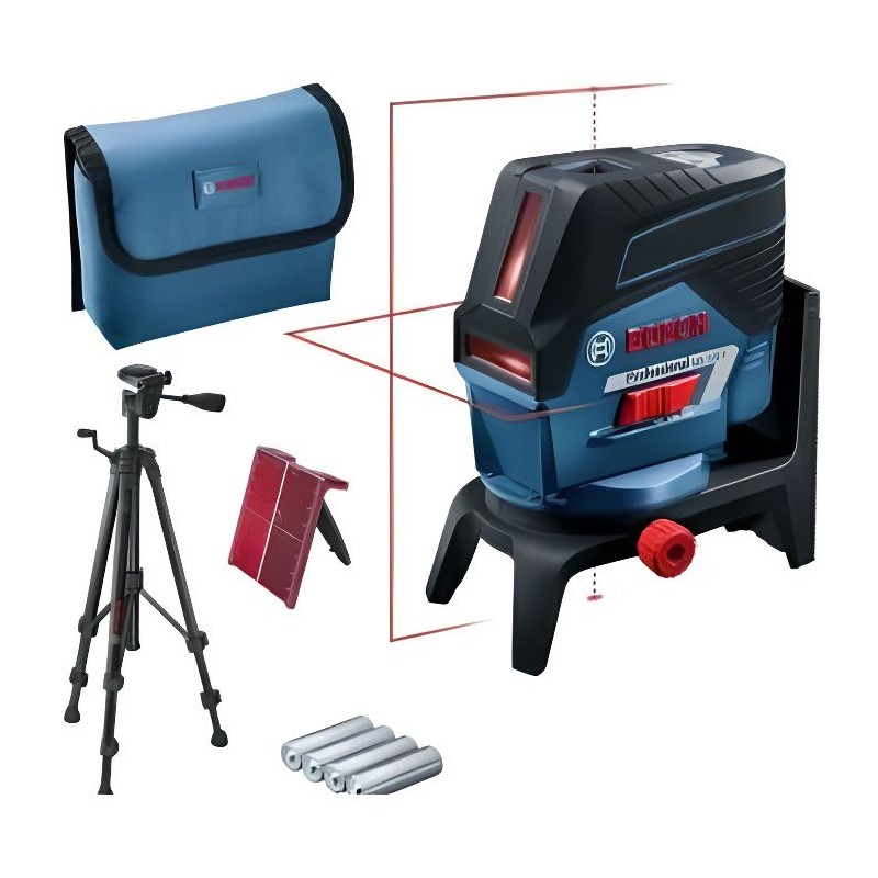 Laser combiné BOSCH PROFESSIONAL GCL 2-50 C + Trépied BT 150 + Support rotatif RM 2