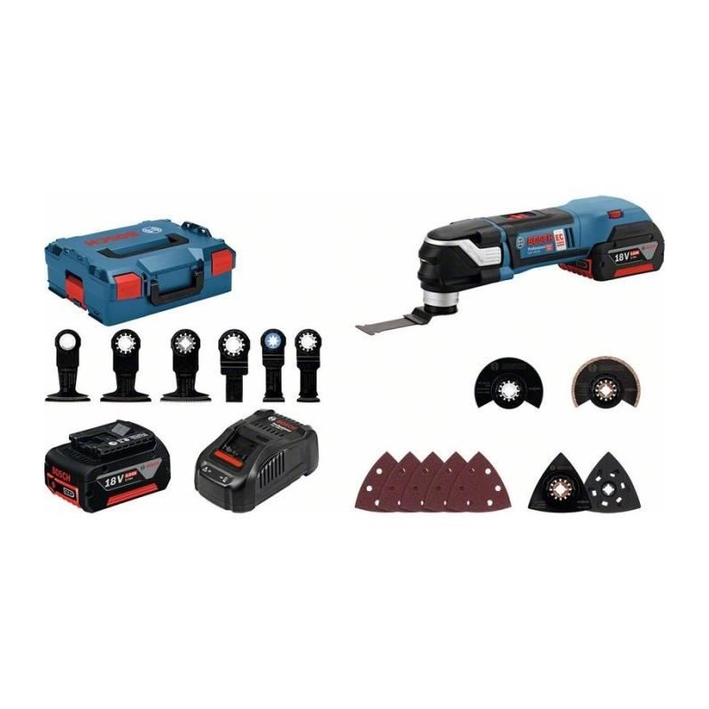 Découpeur Bosch Professional GOP 18V-28 + 16 acc 2x5,0Ah L-BOXX