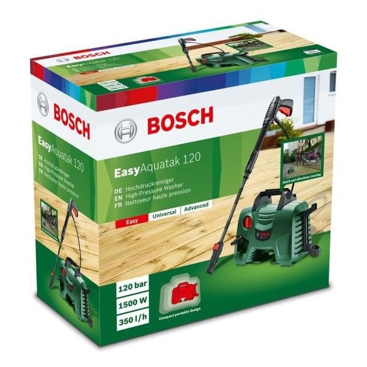 Nettoyeur haute pression Bosch - EasyAquatak 120 (1500 watts, Pression