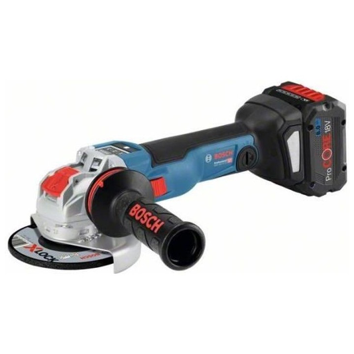 Meuleuse BOSCH PROFESSIONAL GWX 18V-10 SC + 2 batteries 8,0Ah + GAL 18