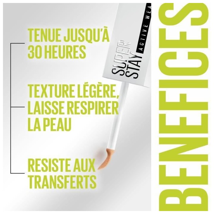Anti-cernes MAYBELLINE NEW YORK Superstay Active Wear 30H - Haute couv