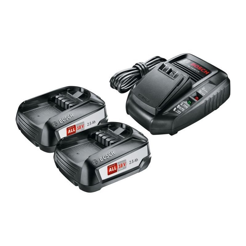 Starter Set 18V Bosch (2xbatteries 2,5Ah + chargeur AL 1830CV)