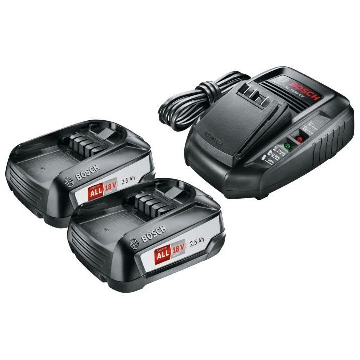 Starter Set 18V Bosch (2xbatteries 2,5Ah + chargeur AL 1830CV)