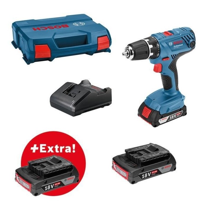 Perceuse visseuse Bosch Professional GSR 18V-21 + 3 batteries GBA 18V
