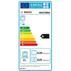 Four multifonction pyrolyse Encastrable BOSCH - HRA578BS6 - Volume 71 l - L59,4cm/P54,8cm/H59,5cm - Inox