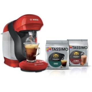 1 machine a multi-boissons Tassimo BOSCH - STYLE TAS1103 rouge + 2 pac