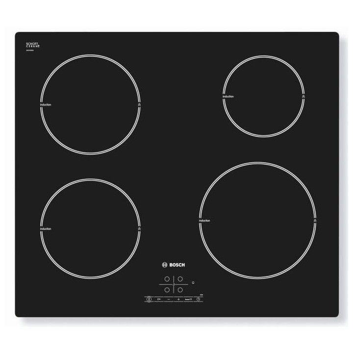 BOSCH PIE611B18E - Table de cuisson Induction - 4 zones - 4600W - L59,