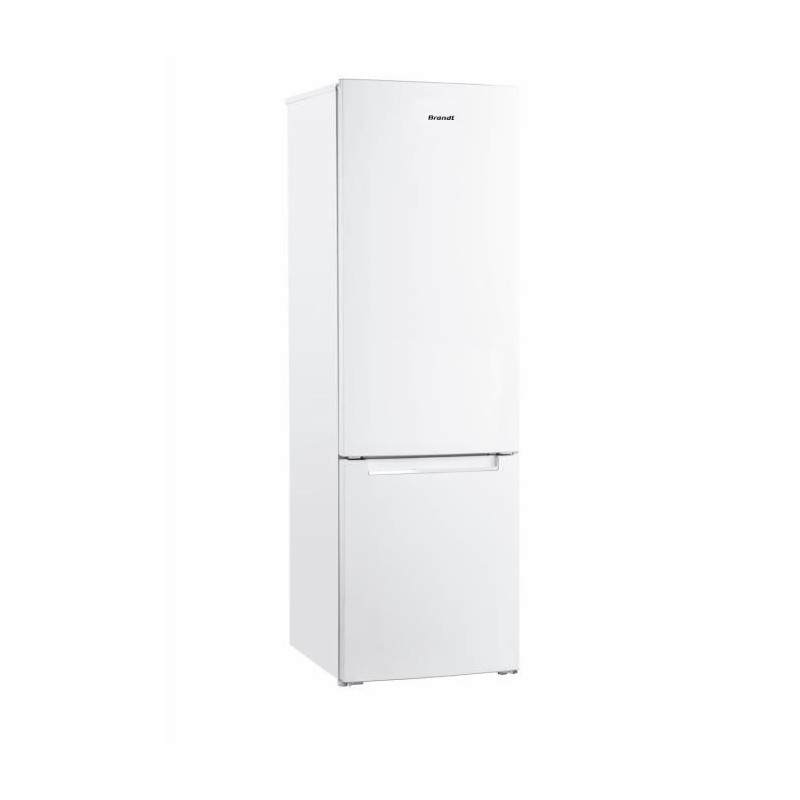 Réfrigérateur combiné BRANDT - BFC8027SW + 2 portes + 262 L + l60 x L58 x H190cm - Blanc