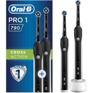 Brosse a dents électrique rechargeable ORAL-B Pro 1 790 Duopack - 2 M