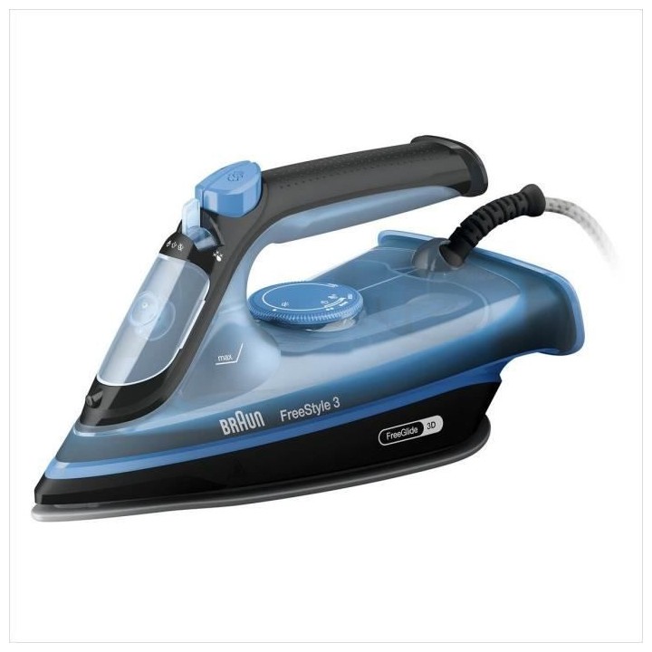 BRAUN FI3194 BK FreeStyle 3 - Fer vapeur - Puissance 2400 W - Vapeur c