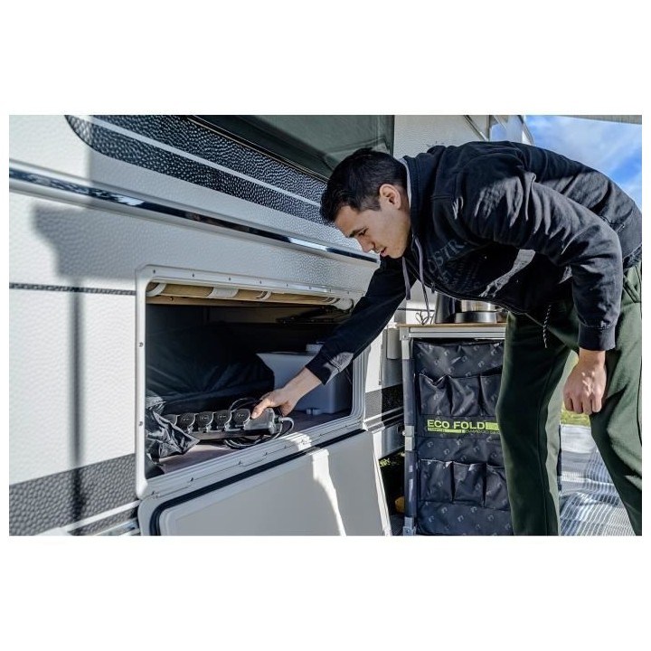 BRENNENSTUHL Bloc multiprise socle 6 prises IP44 avec volets 2m