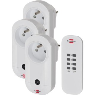 Brennenstuhl Set de prises télécommandées Confort-Line, 3 prises po