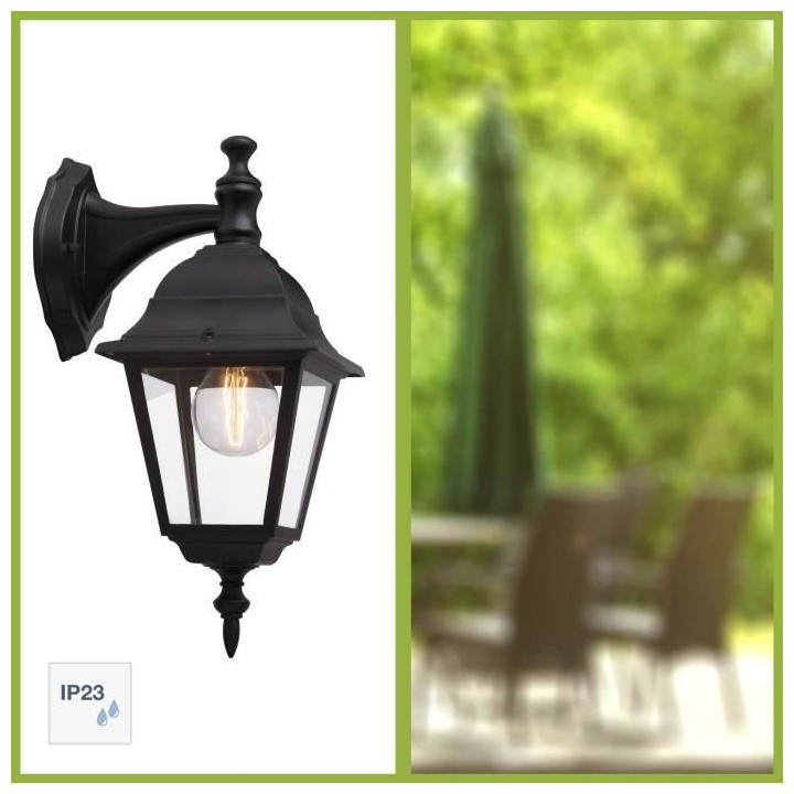 BRILLIANT - NEWPORT applique extérieure - descendante - coloris noir