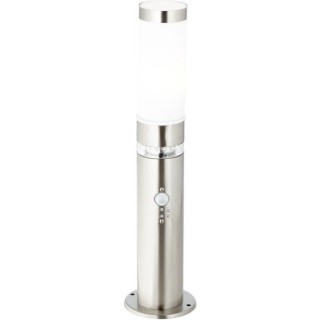 Borne avec détecteur BOLE couleur Acier led intégré