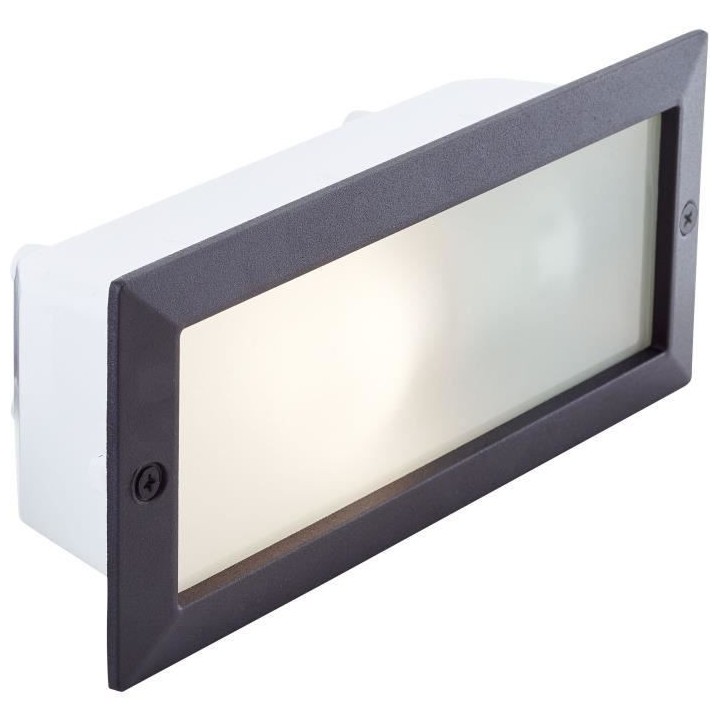 Applique extérieure FLOSSY couleur noir E27