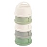 BEABA, Boîte doseuse, 4 compartiments, cotton white / sage green