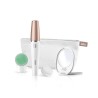 Braun FaceSpa 851V 3-En-1 Épilateur Électrique Femme Visage et Épilation Blanc/Bronze, Brosse Nettoyante, Épilation, Nettoy