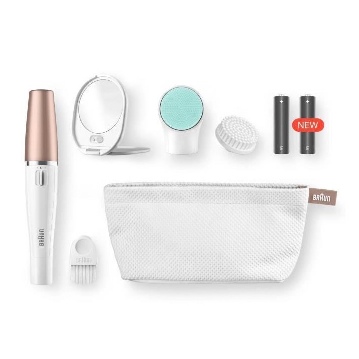 Braun FaceSpa 851V 3-En-1 Épilateur Électrique Femme Visage et Épi