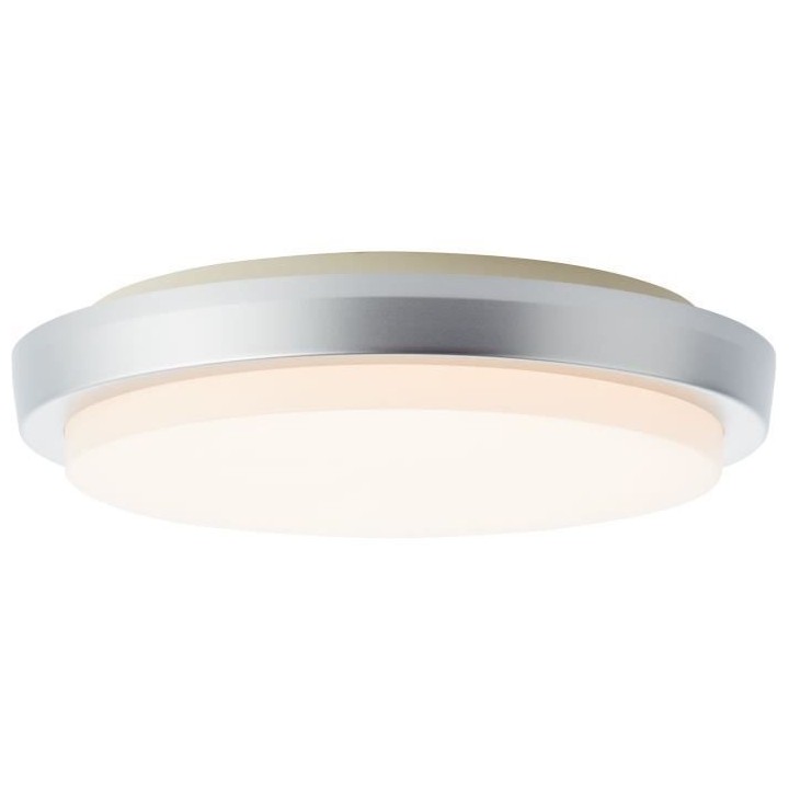 Plafonnier extérieur DEVORA couleur argent LED intégré